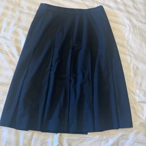 Anne Klein Navy A-Line Skirt
